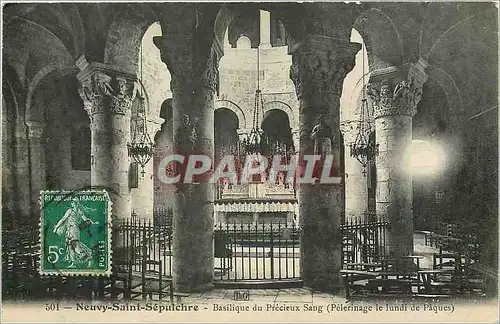 Cartes postales Neuvy Saint Sepulcre Basilique du Precieux Sang