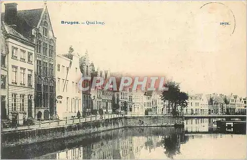 Cartes postales Bruges Quai Long