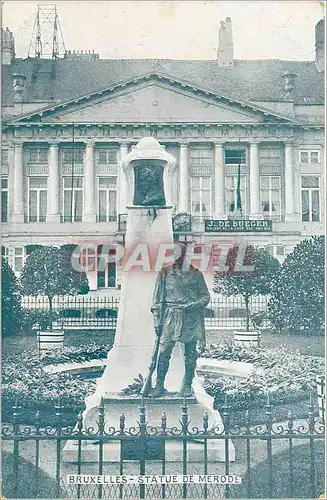 Cartes postales Bruxelles Statue de Merode