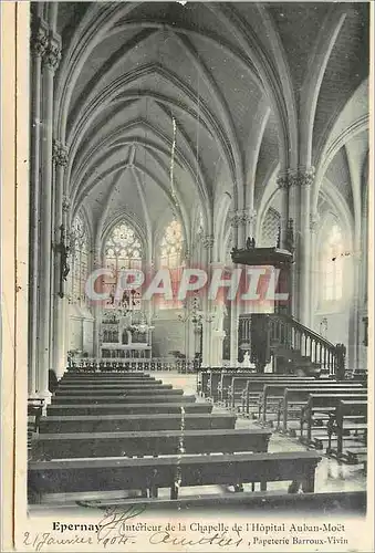 Cartes postales Epernay Interieur de la Chapelle de l'Hopital Auban Moet