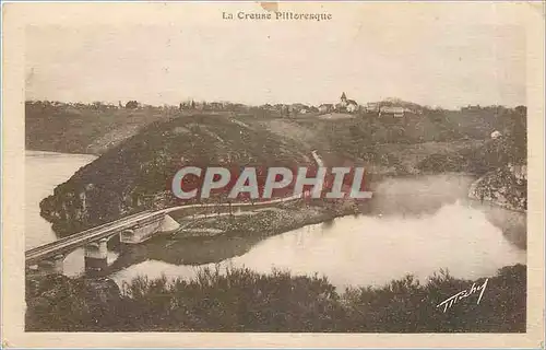 Cartes postales Crozant Le Pont et le Village