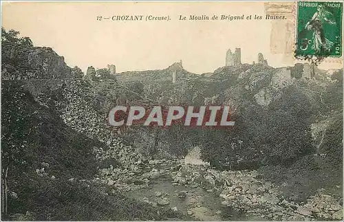 Cartes postales Crozant Creuse Le Moulin de Brigand et les Ruines