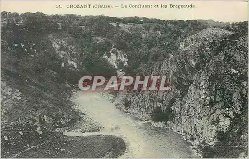 Ansichtskarte AK Crozant Creuse Le Confluent et les Bregeauds