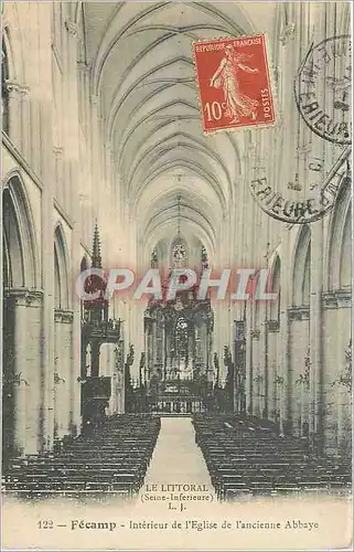 Cartes postales Fecamp Interieur de l'Eglise de l'ancienne Abbaye