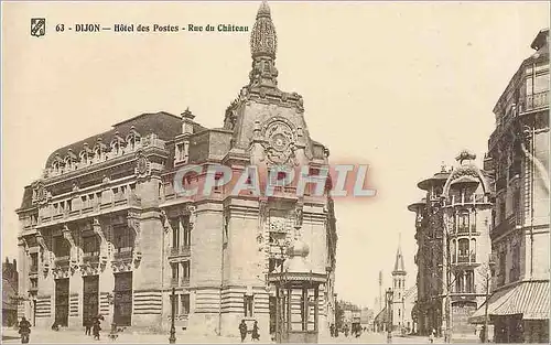 Cartes postales Dijon Hotel des Postes Rue du Chateau