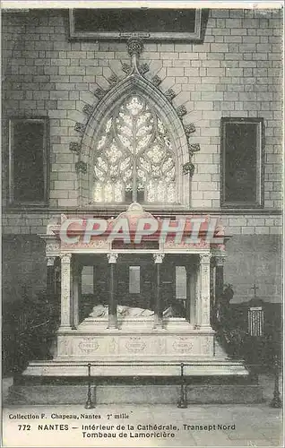 Cartes postales Nantes Interieur de la Cathedrale Transept Nord