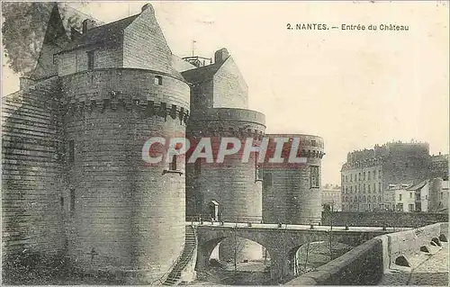 Cartes postales Nantes Entree du Chateau