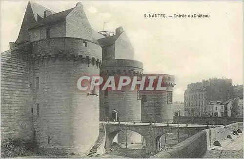 Cartes postales Nantes Entree du Chateau
