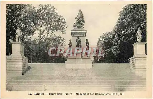 Ansichtskarte AK Nantes Cours Saint Pierre Monument des Combattants 1870 1871