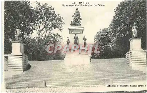 Ansichtskarte AK Nantes Monument des Morts pour la Patrie
