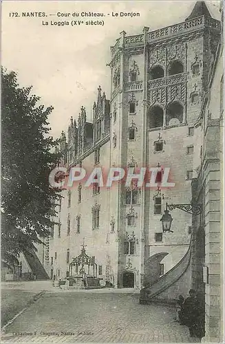 Cartes postales Nantes Cour du Chateau Le Donjon