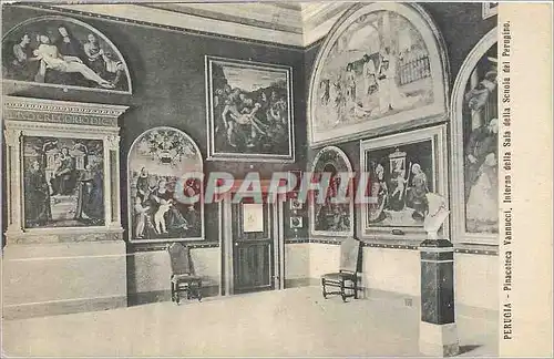 Cartes postales Perugia Pinacoteca Vannucci Interno della Sala della Schoia del Perugino