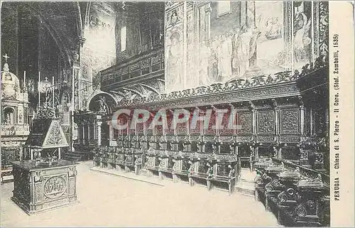 Cartes postales Perugia Chiesa di S Pietro II Coro