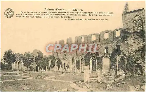 Cartes postales Abbaye d'Aulne Cloitre