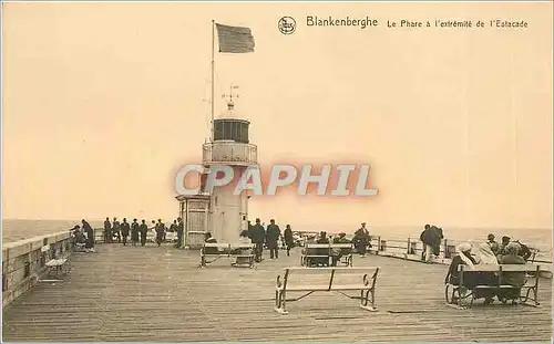 Cartes postales Blankenberghe Le Phare a l'extremite de l'Estacade