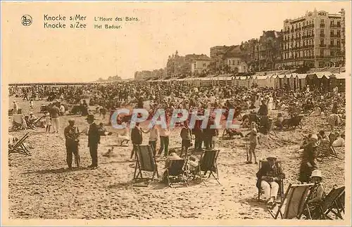 Cartes postales Knocke s Mer L'Heure des Bains