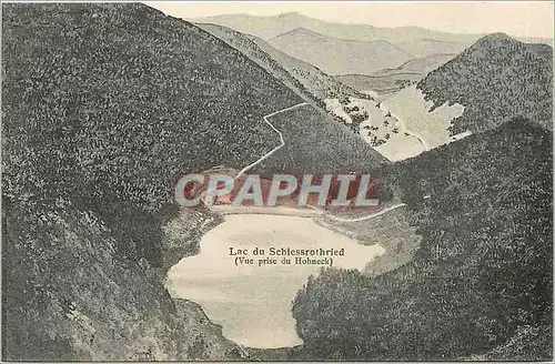 Cartes postales Lac du Schlessrothried Vue prise du Hohneck