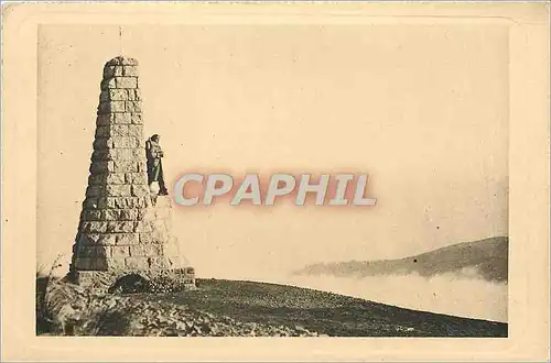 Ansichtskarte AK Grand Ballon Monument aux Diables Bleus avec Molkenrain