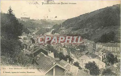 Ansichtskarte AK Plombieres les Bains Vosges Vue generale prise de la Vierge