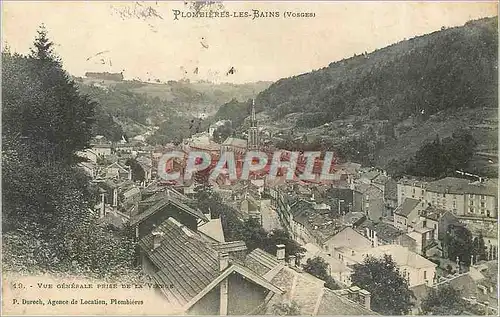Cartes postales Plombieres les Bains Vosges Vue generale prise de la Vierge