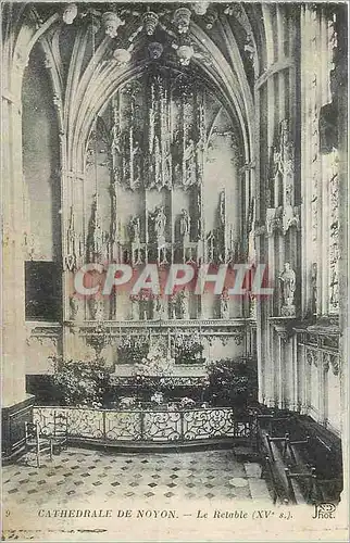 Cartes postales Cathedrale de Noyon Le Retable