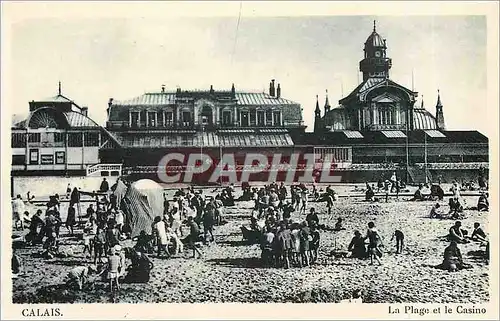 Cartes postales Calais La Plage et le Casino