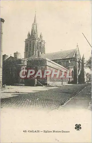 Cartes postales Calais Eglise Notre Dame