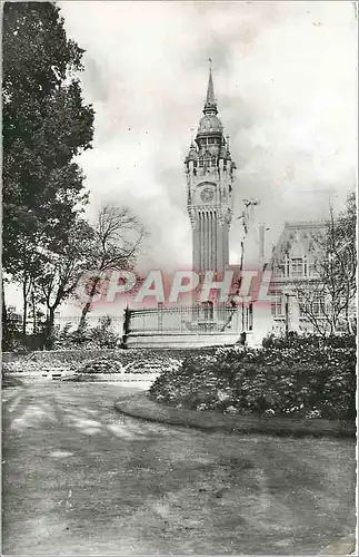 Moderne Karte Calais L'Hotel de Ville vu du Jardin public