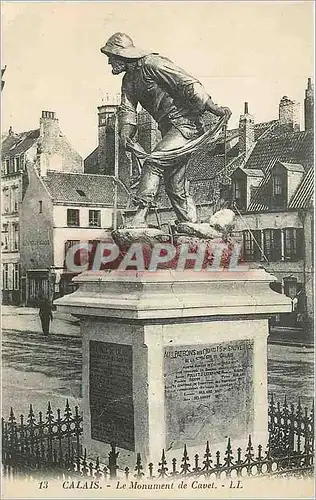 Ansichtskarte AK Calais Le Monument de Cavet