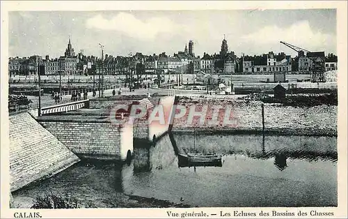 Cartes postales Calais Vue generale Les Ecluses des Bassin des Chasses