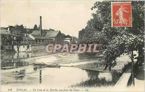 Cartes postales Epinal Un Coin de la Moselle vue prise du Cours