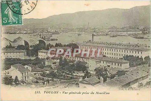 Ansichtskarte AK TOULON-Vue generale prise du Mourillon