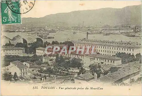 Cartes postales TOULON-Vue generale prise du Mourillon