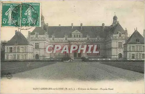 Cartes postales SAINT-GEORGES SUR LOIRE (M ET L)-Chateau de Serrant= fa�ade Nord