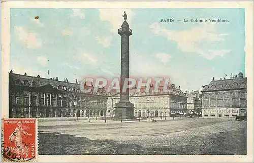 Cartes postales PARIS-La Colonne Vendome