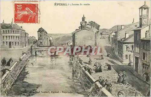 Cartes postales EPINAL a 5h du matin