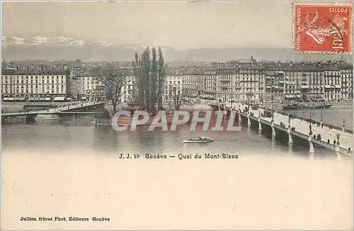 Cartes postales Geneve- Quai du Mont Blanc