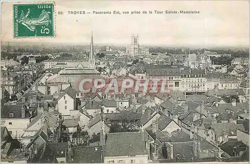 Cartes postales TROYE-Panorama Est  vue prise de la Tour sainte Madeleine