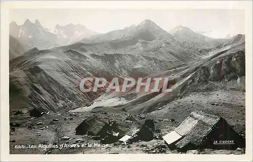 Cartes postales moderne Les Aiguilles 'Arves et la Meige- La Cigogne