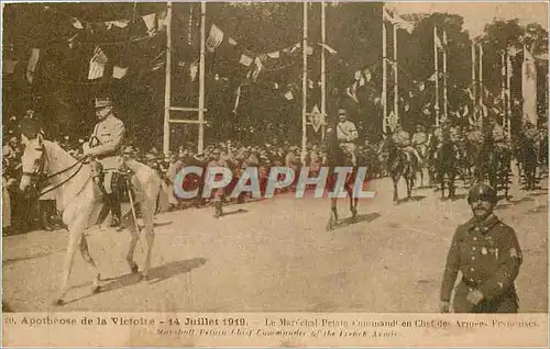 Ansichtskarte AK Apotheose de la Victoire 14 Juillet 1919 Militaria Marechal Petain