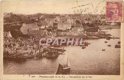 Ansichtskarte AK PLOUMANACH (C DU N)-Vue generale sur le Port Bateaux