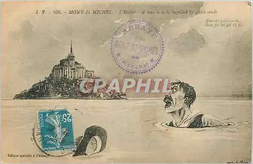 Cartes postales MONT-St MICHEL- L'enlise