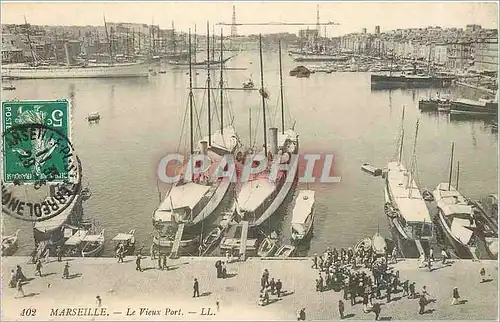 Cartes postales MARSEILLE-Le vieux Port Bateaux