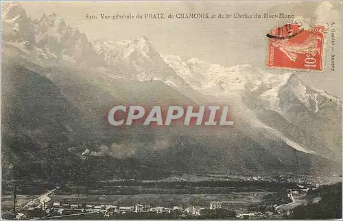 Ansichtskarte AK Vue generale du PATZ  DE CHAMONIX ET DE LACHAINE DU MONT-BLANC