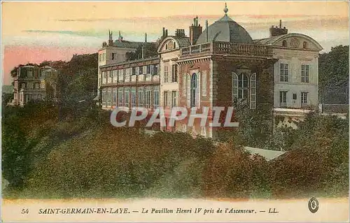 Cartes postales SAINT-GERMAIN-EN-LAYE-LE Pavillon Henri IV pris de l'Ascenseur