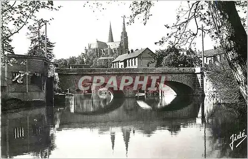 Cartes postales moderne CHARTES (Eure et Loire)-L'Eure u Pont - Neuf