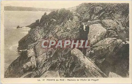 Ansichtskarte AK POINTE du RAZ-Rochers de l'Enfer de  Plogoff Enfant