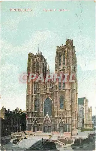 Cartes postales BRUXELLES-Eglise St Gudule