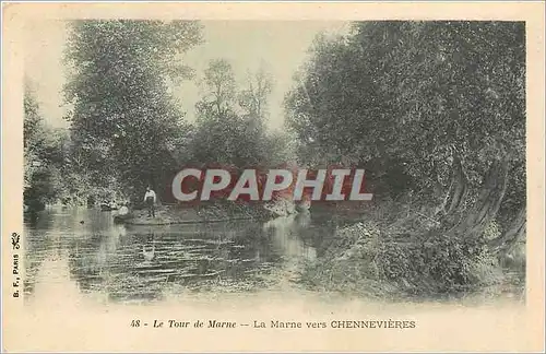 Cartes postales LE TOUR DE MARNE-La Marne vers CHENNEVIERES