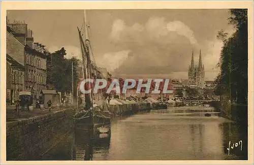 Ansichtskarte AK QUIMPER(FINISTERE) Les bords de l'Odet Bateau